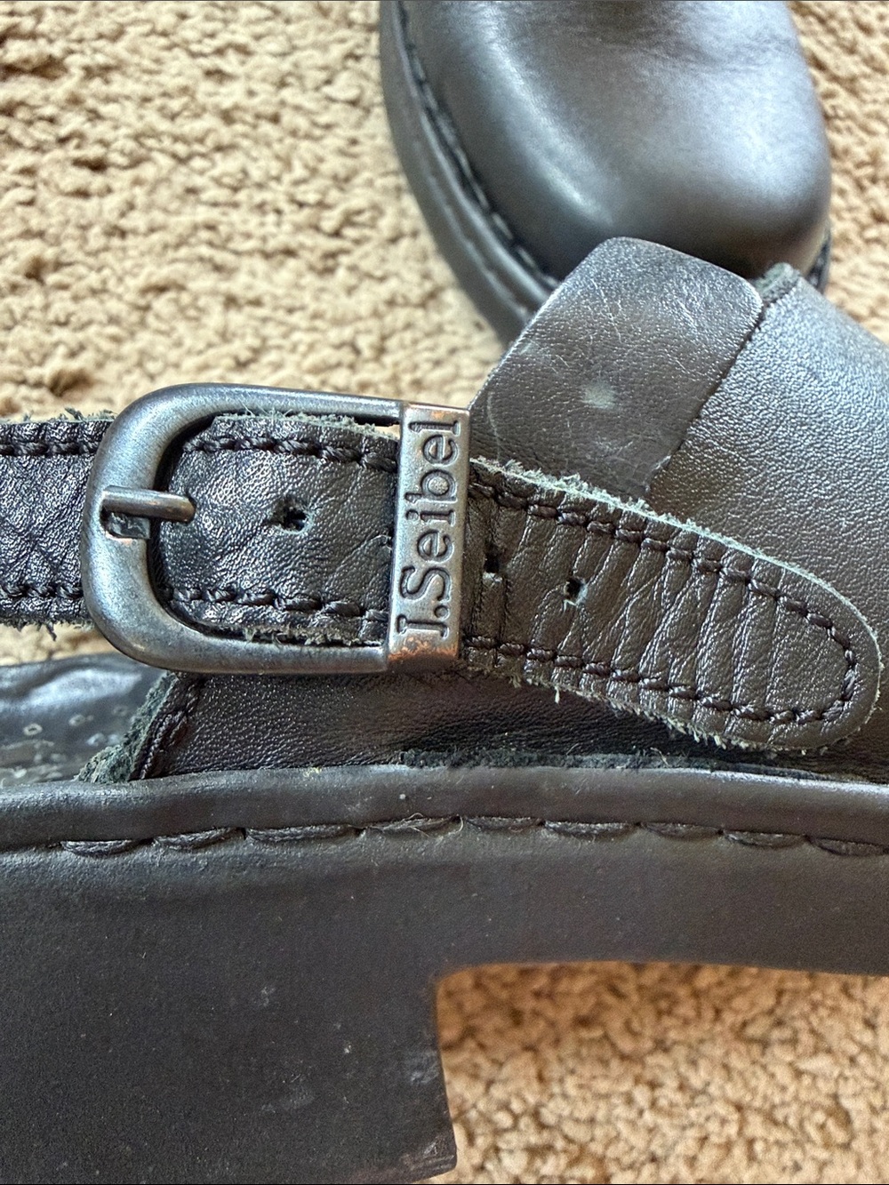 Josef Seibel Lily 10 Comfort Clogs Adjustable Heel Strap massage Footbed Sz. 39 - Picture 14 of 14